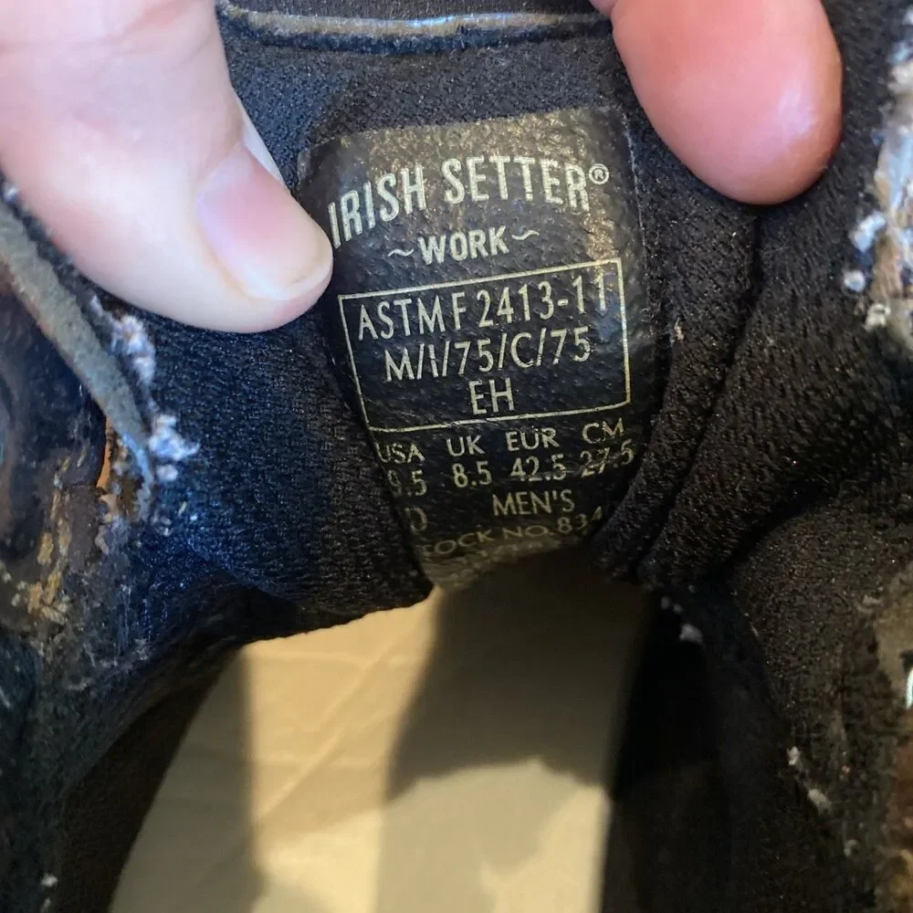Red Wing Irish Setter Work Boots 83402 Men’s 9.5 *replaced insole