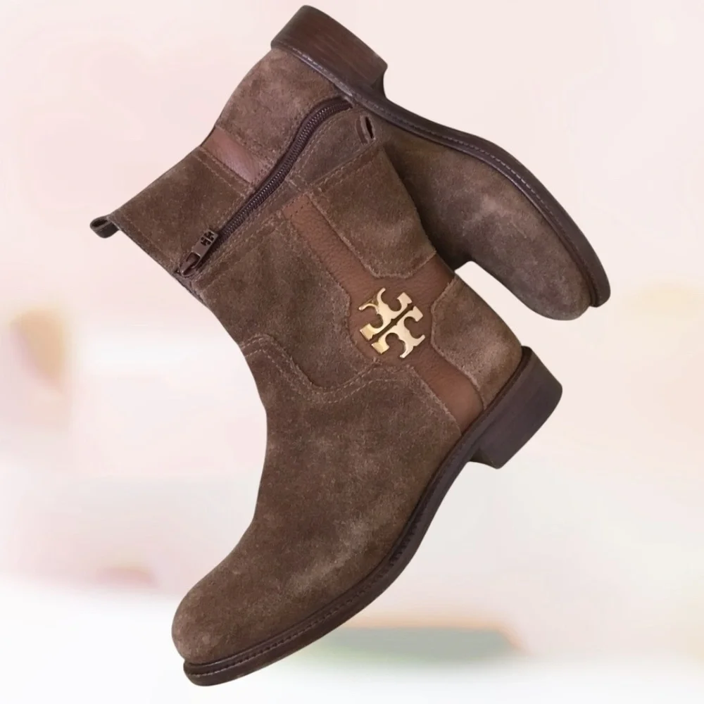 Tory Burch Alaina Suede Ankle Boots