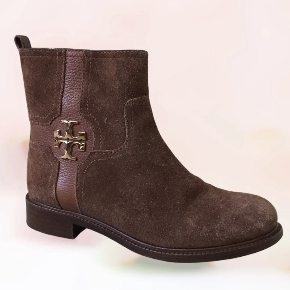 Tory Burch Alaina Suede Ankle Boots