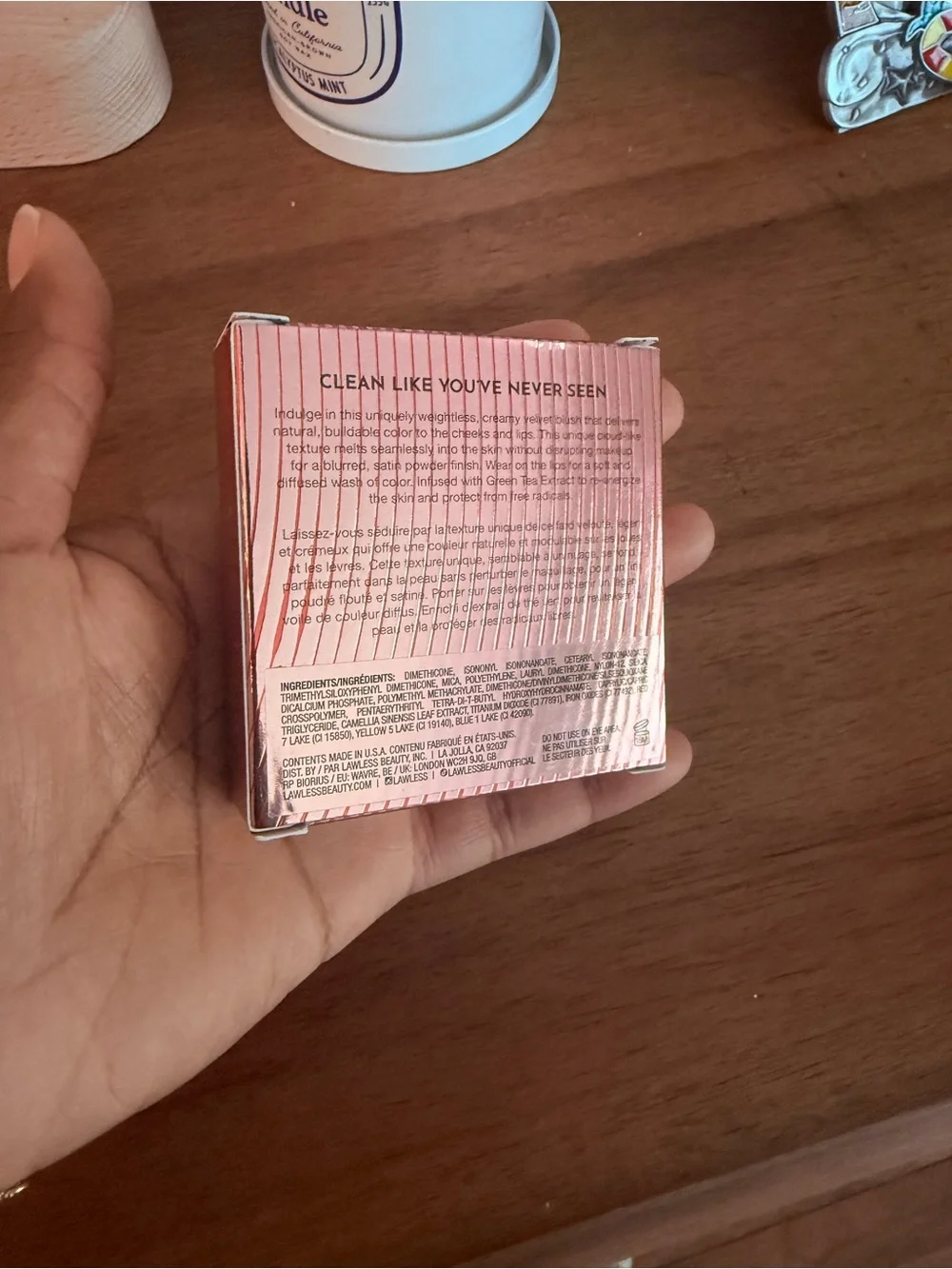 LAWLESS Pinch My Cheeks Cream Blush — Shimmery Pink