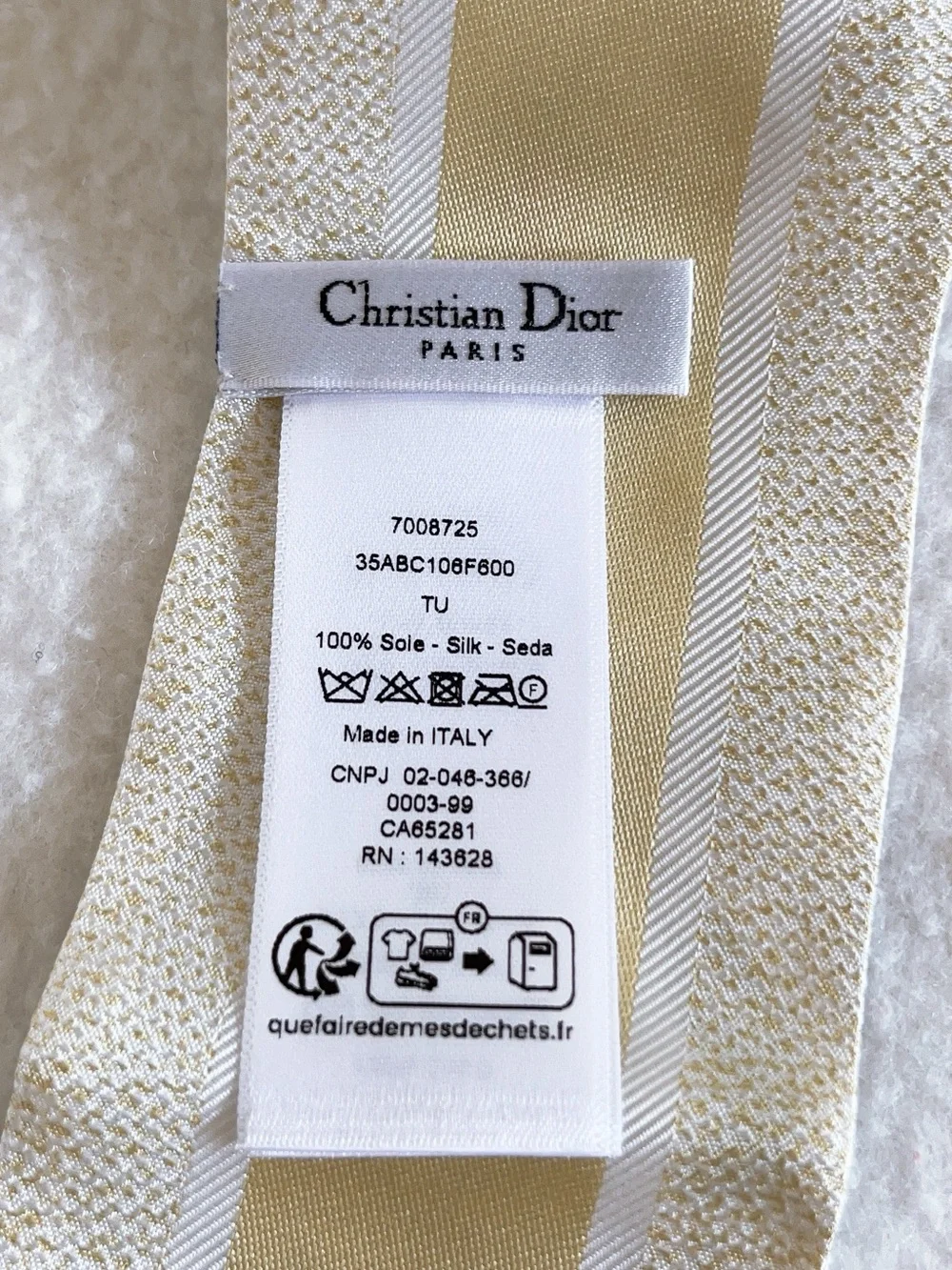 Dior Jardin D’hiver Mitzah Silk Scarf
