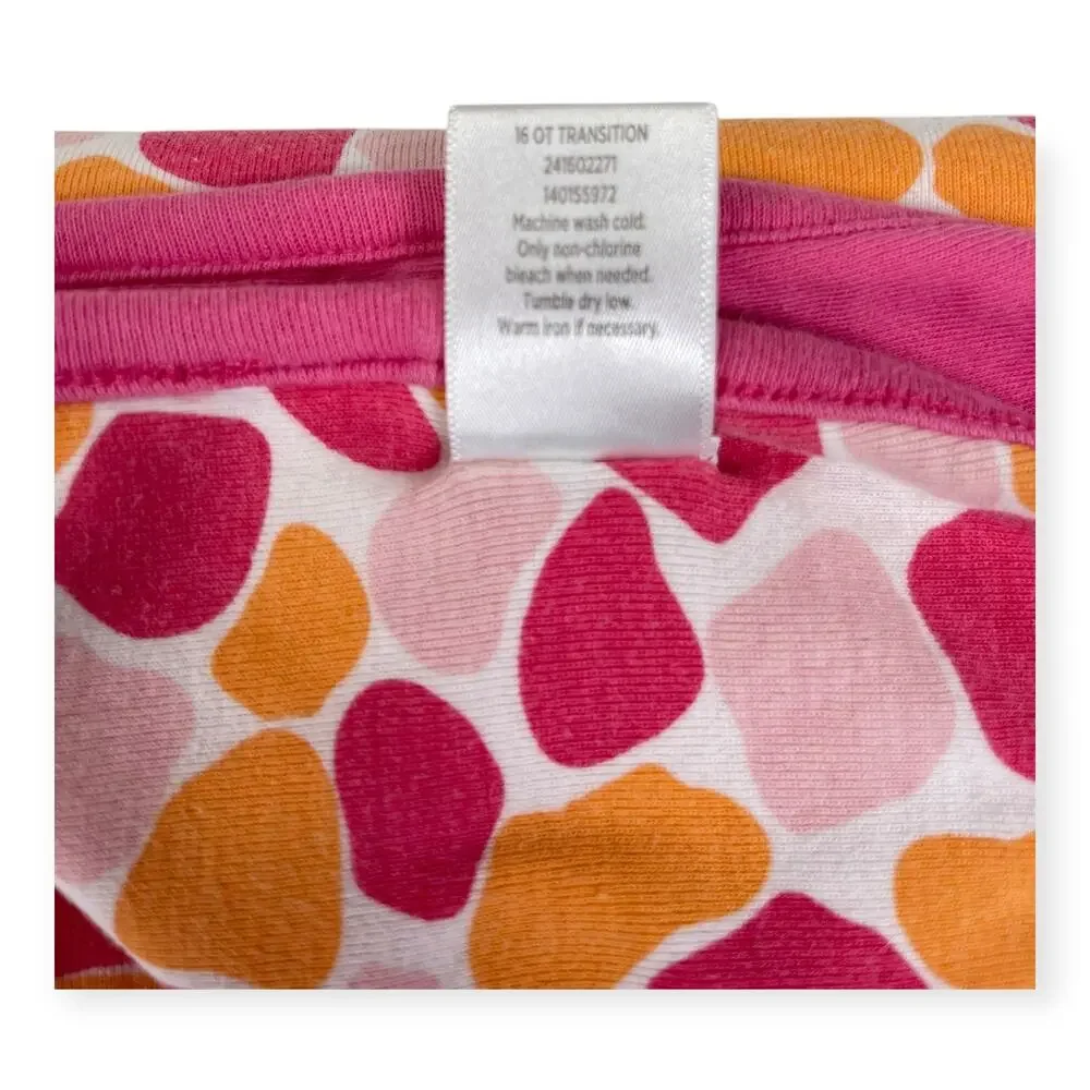 Gymboree Jolly Giraffe Pink Orange Spotted Baby Blanket Embroidered 2016