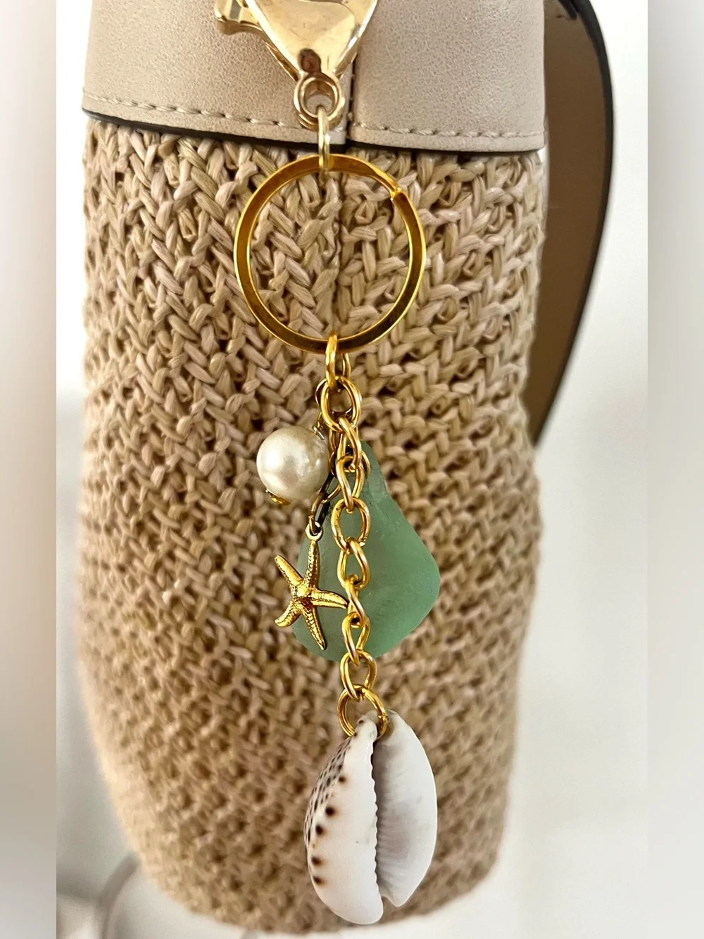Purse Sea Charm Jewelry - Beach Inspired Bag or Keychain Charm
