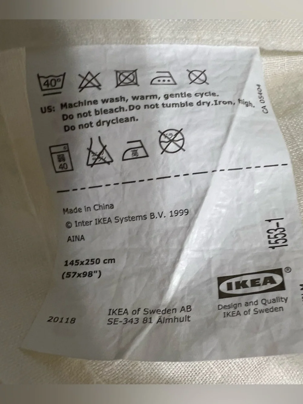 IKEA Light Cream Grommet Top Curtains - Pair