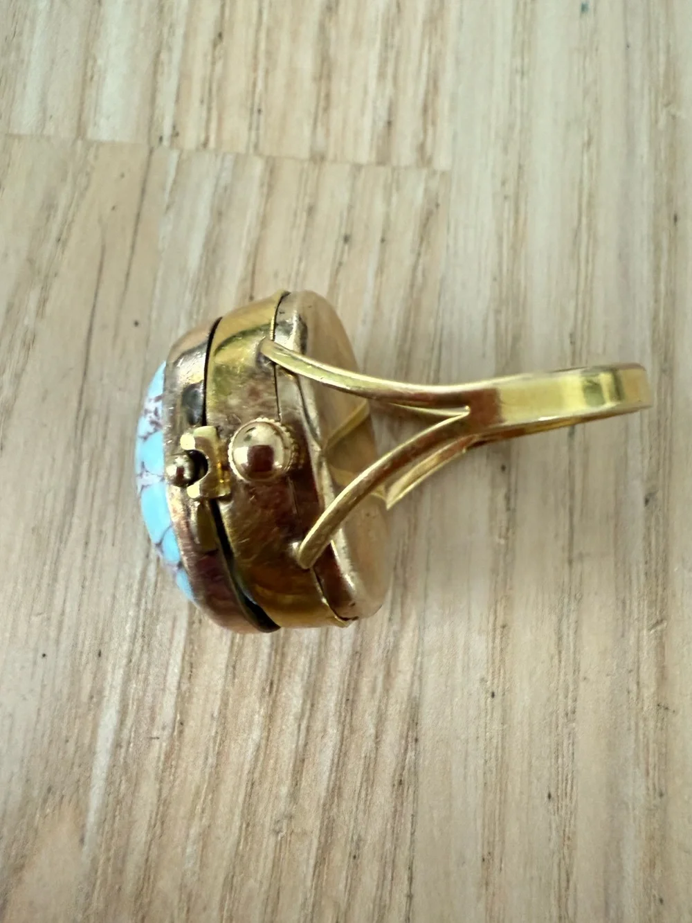 Vintage RARE Buren Rival mechanical watch ring gold tone NEEDS SERVICE