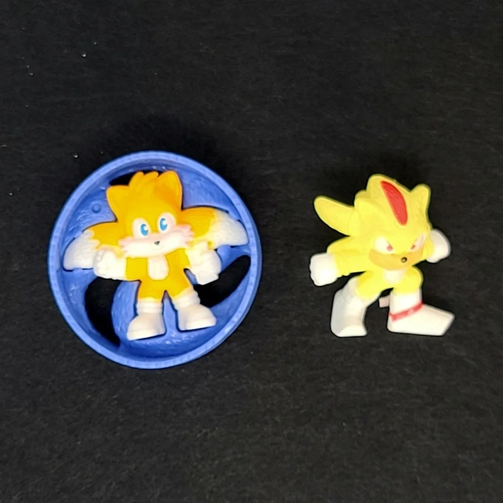 VALUE Bundle McDonald's Happy Meal Sonic Tails Super Shadow Figures CAKE TOPPERS
