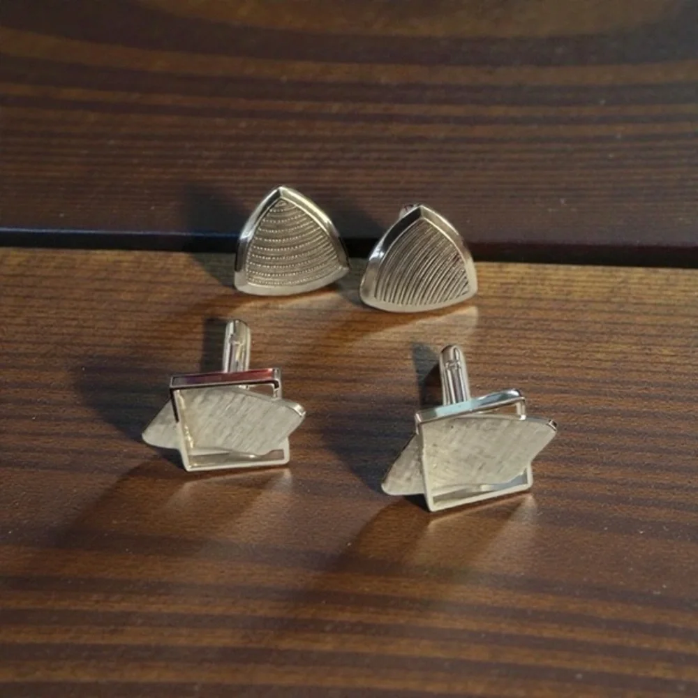 Vintage Elegant Silver Cufflinks