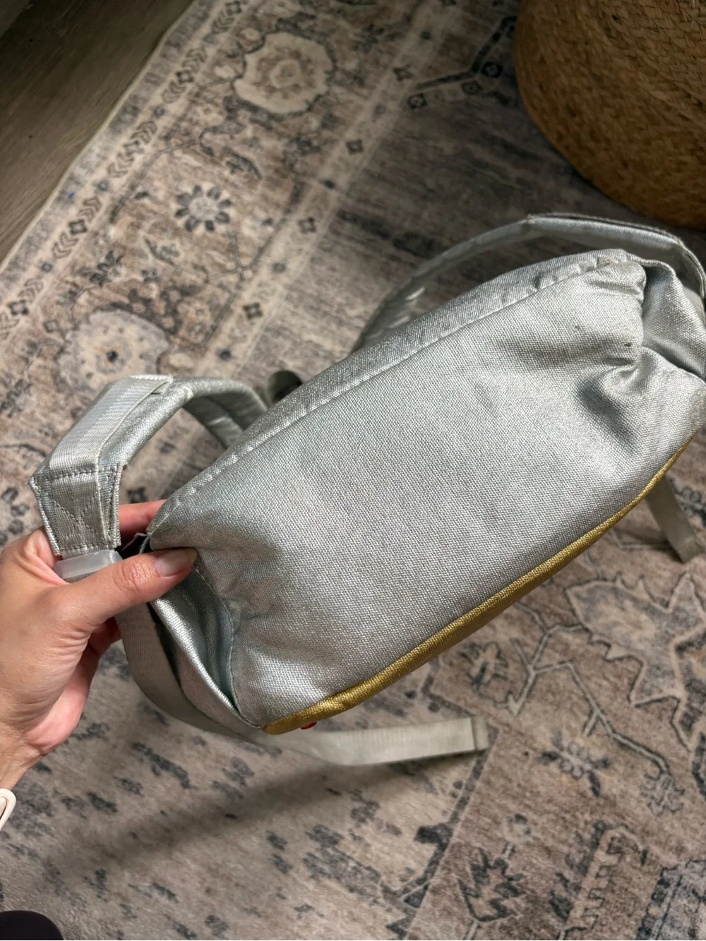 STATE metallic silver gold backpack back to school shimmer