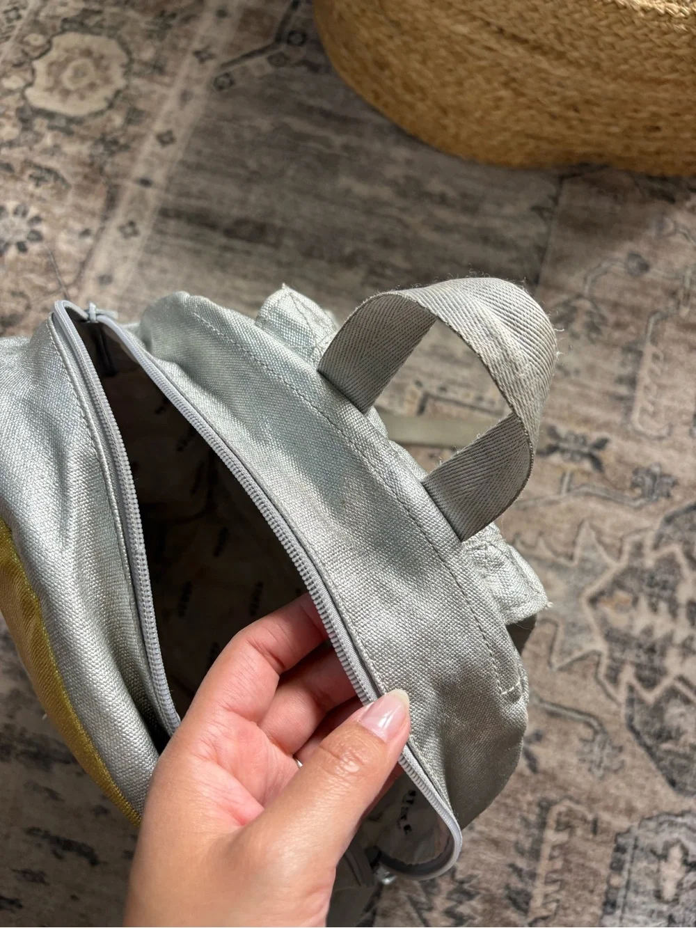 STATE metallic silver gold backpack back to school shimmer