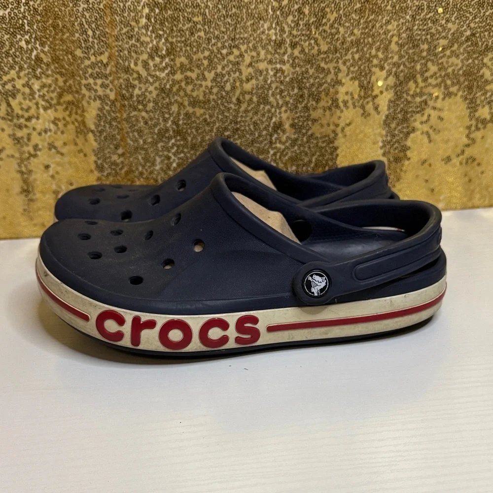 CROCS Navy and Red Water Shoes