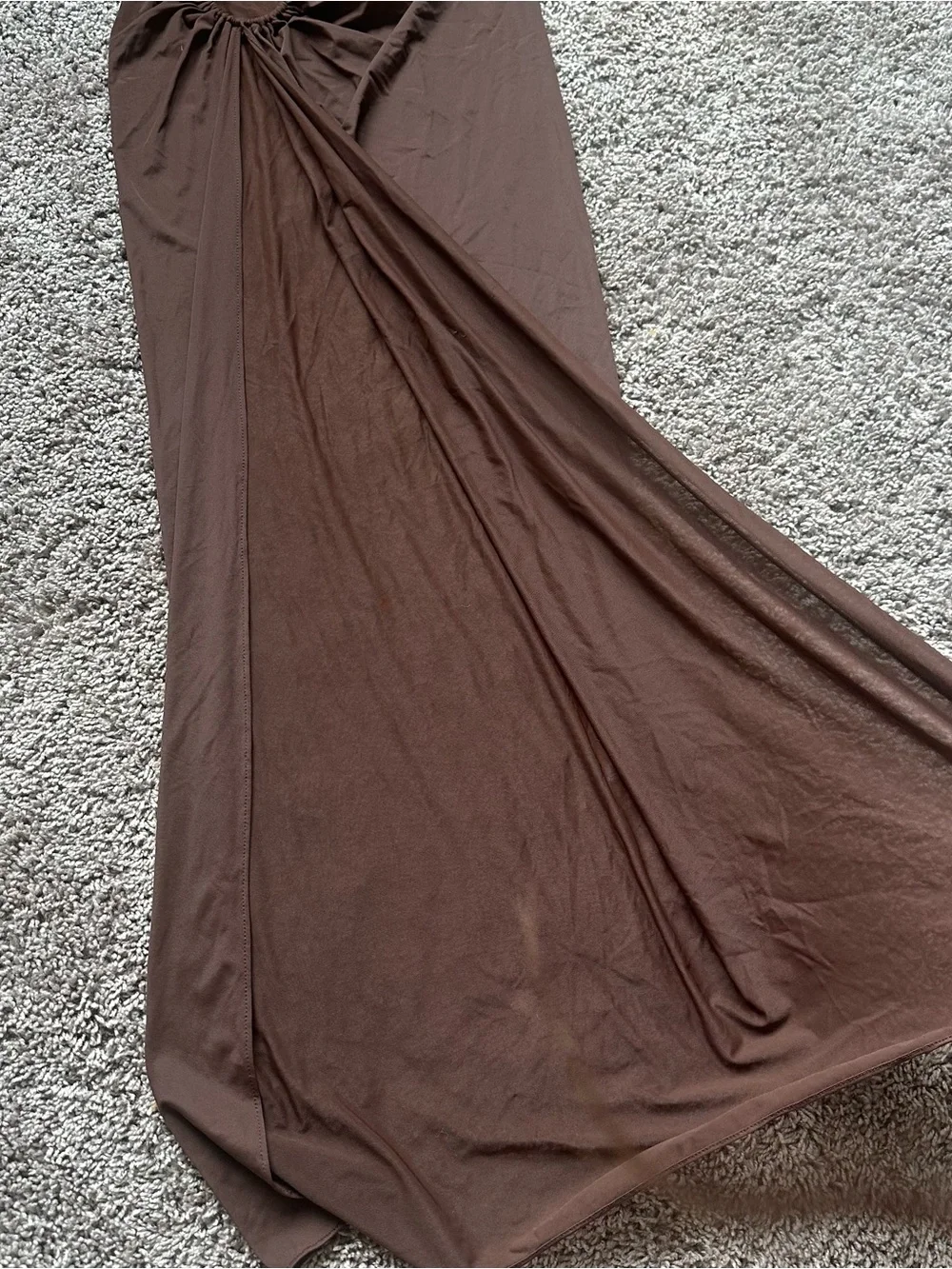 SKIMS Brown Swim Sarong with Decorative Ring