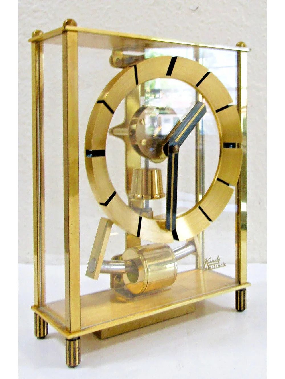 Kundo Electronic Electromagnetic Pendulum Mantel Clock Skeleton West Germany