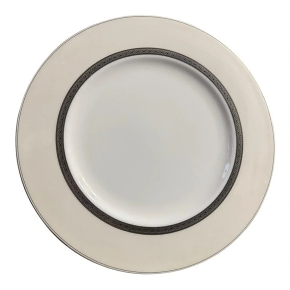 Waterford Carina Platinum Fine English China Dinner Plate Made In England - NWT