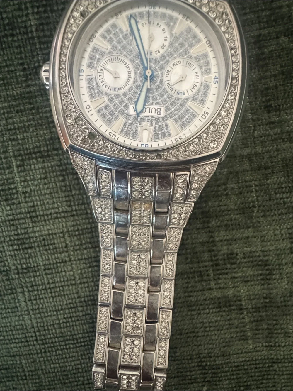 Bulova watch silver