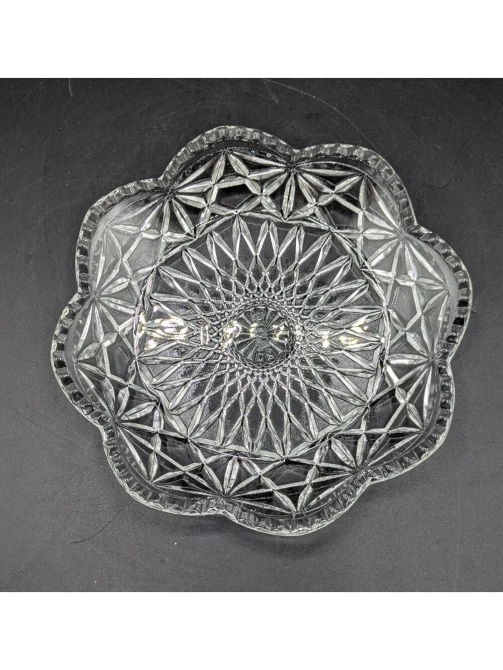 Vintage Avon 2 Piece Fostoria Glass Covered Butter Cheese Dish Dome Cloche 5