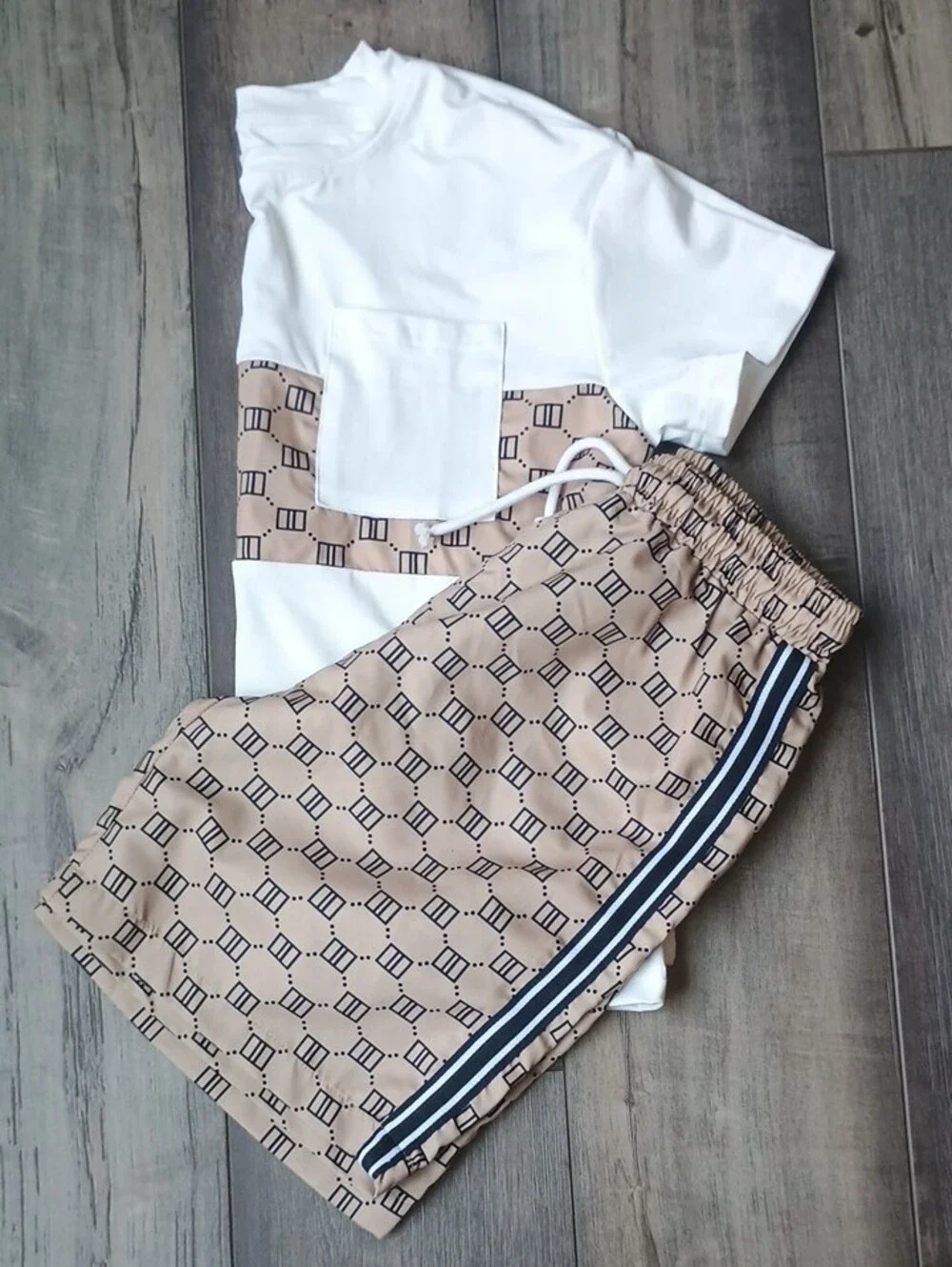 t shirt & shorts set comfortable kids