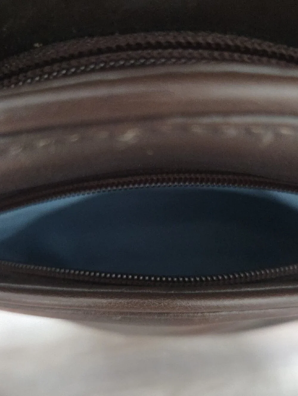 Liz Claiborne Dark Brown Leather Sling Backpack