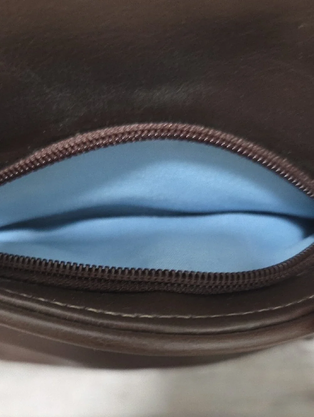 Liz Claiborne Dark Brown Leather Sling Backpack
