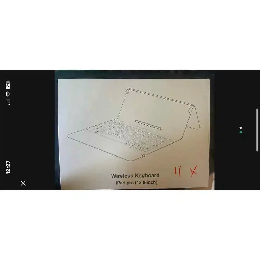 Ozii Ipad 12.9 Inch wireless Keyboard Case KB203 Gray