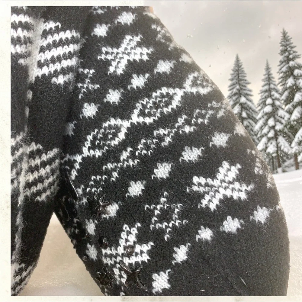 NEW MUK LUKS Cabin Socks Buffalo Plaid Black White Non Skid Women's Sz 6-10 NWT