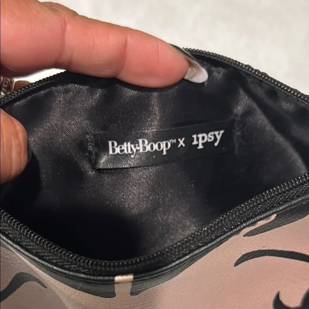 Betty Boop Pink and Black Cosmetic Case
