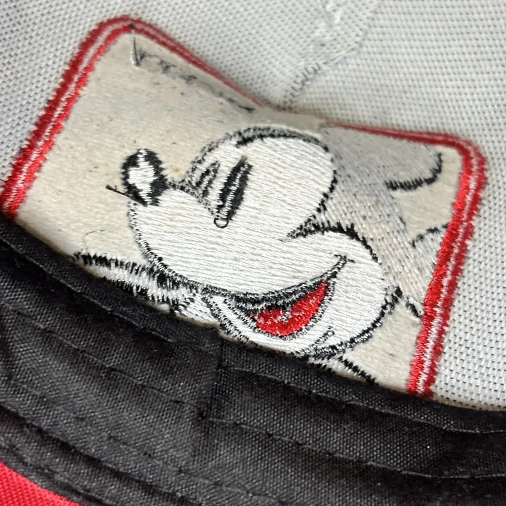 Disney Mickey Mouse Ball Hat Cap Trucker Vented Red Adult Collectible One Size