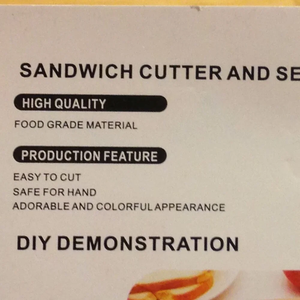 DIY Sandwich, bread cutter and sealer for kids