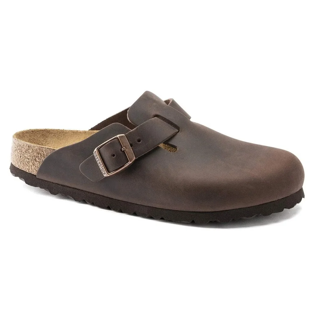 Birkenstock Boston Mens Sz EU 43 US 10 Habana Oiled Leather Clog Brown Sandal