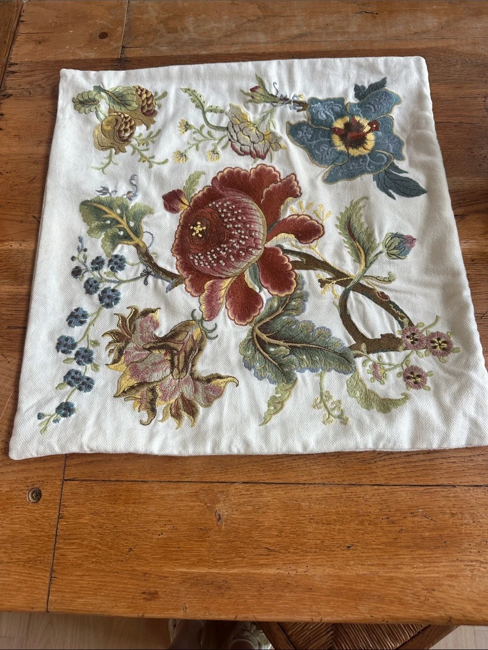Pottery Barn lovely embroidered