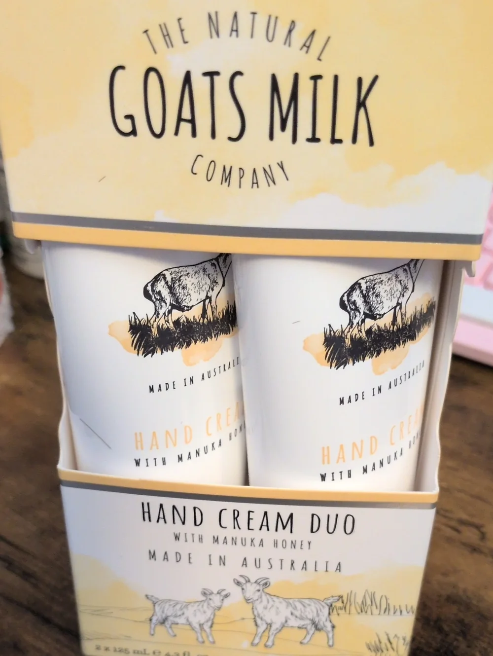 THE  Natural Goats Milk Company Hand Cream Duo - Made In Australia