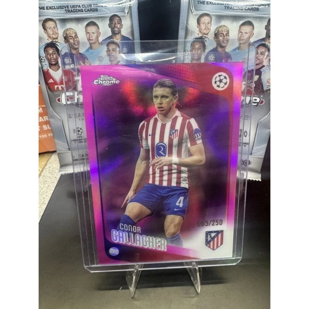 Topps Chrome UEFA Competition #189 Conor Gallagher, Atlético Pink Refractor /250