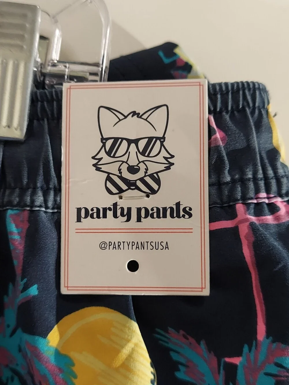 Party Pants swim trunks