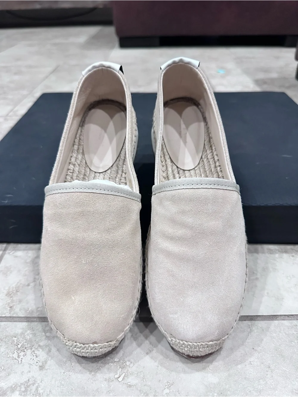 rag & bone Women’s Slip-On Espadrilles - Beige Suede Size 37.5/US 6.5 Brand New