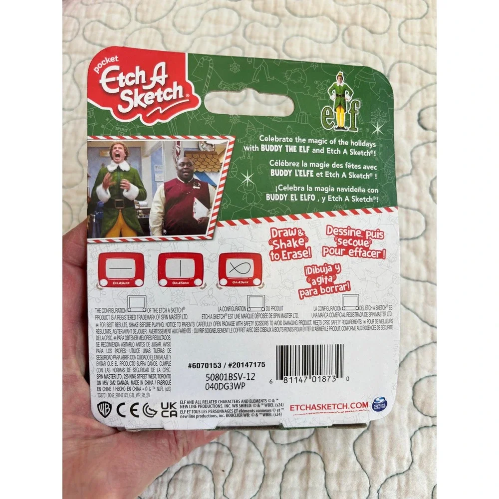 Pocket Etch A Sketch Elf Movie Edition Buddy‎ the Elf Christmas Drawing Toy Red
