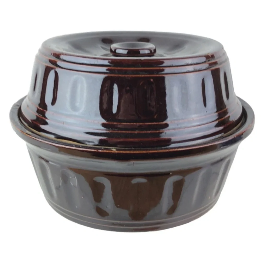 Antique Brown Glazed Stoneware Pottery
