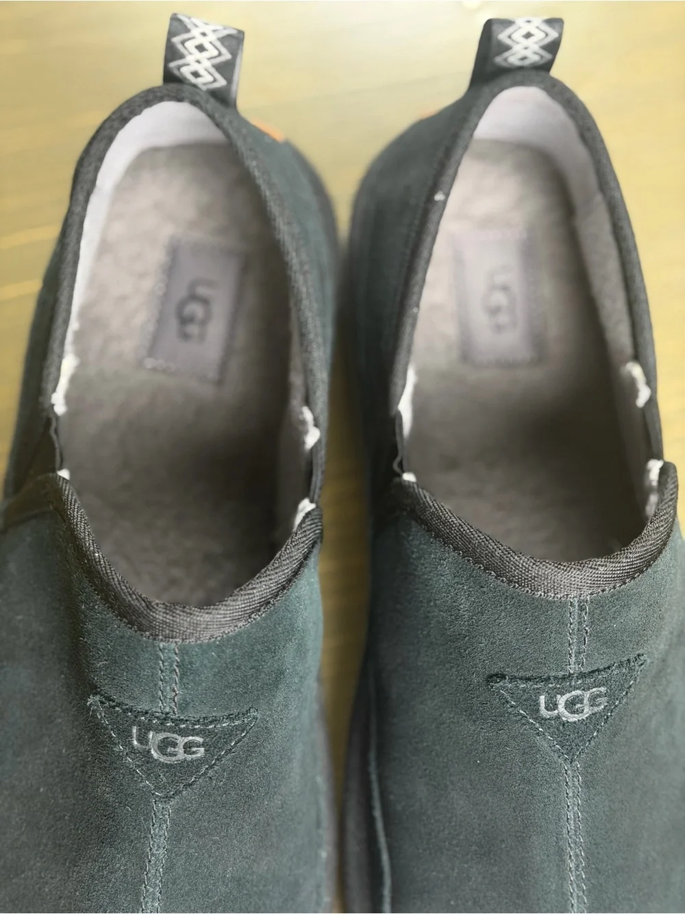 UGG Men’s Black Suede Slip-On Loafers