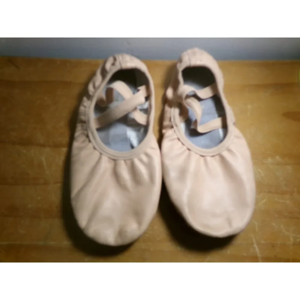 Pre-Owned Dance Ballet Shoes Stelle Big Kids 3M Leather Single Strap Full Sole