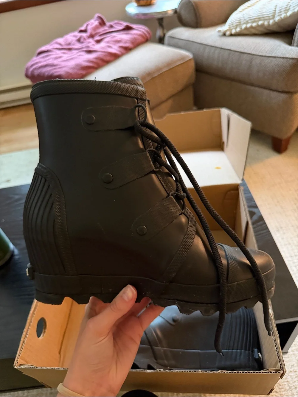Sorel Women’s Joan Rain Wedge Waterproof Boots