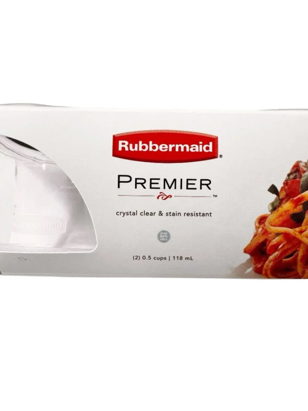 Rubbermaid Premier Easy Lids Food Storage .5-Cup, (2) 2-Pack Container 4 TOTAL