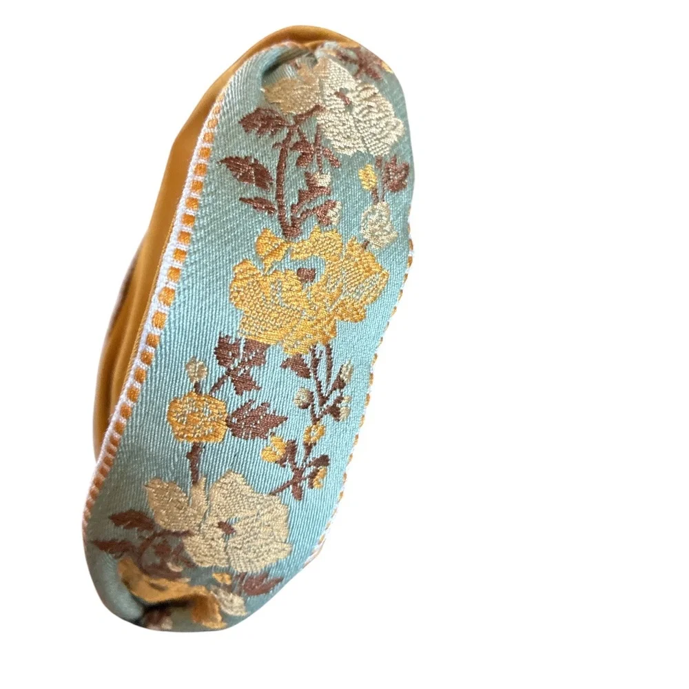 Yellow Vintage Floral Print Headband