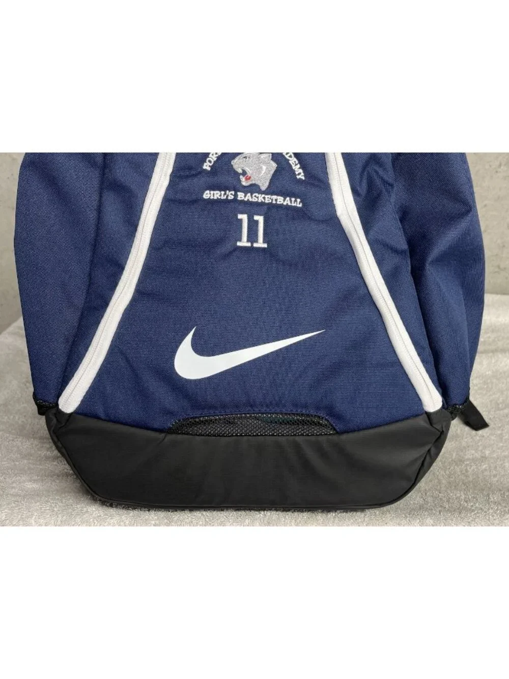 Nike Elite Quad Zip System 2.0 Navy Blue Basketball Hoops Backpack BA5259 410