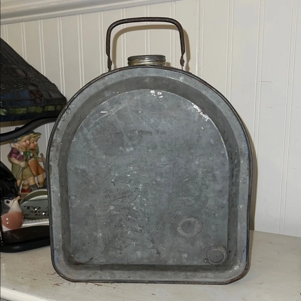 1910s-1920s Model T Gas & Water Can! Antique Running Board Canteen