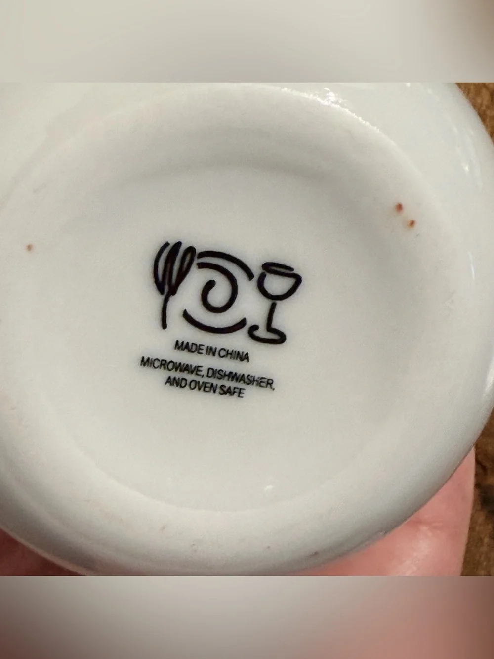 Wegmans White Ceramic Creamer and Sugar Set