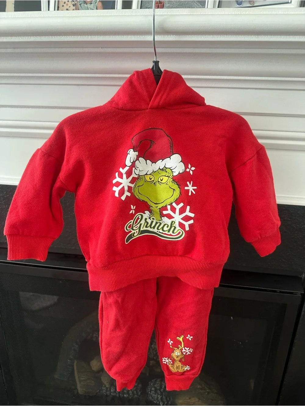 Red Grinch Hoodie & Sweatpants Set