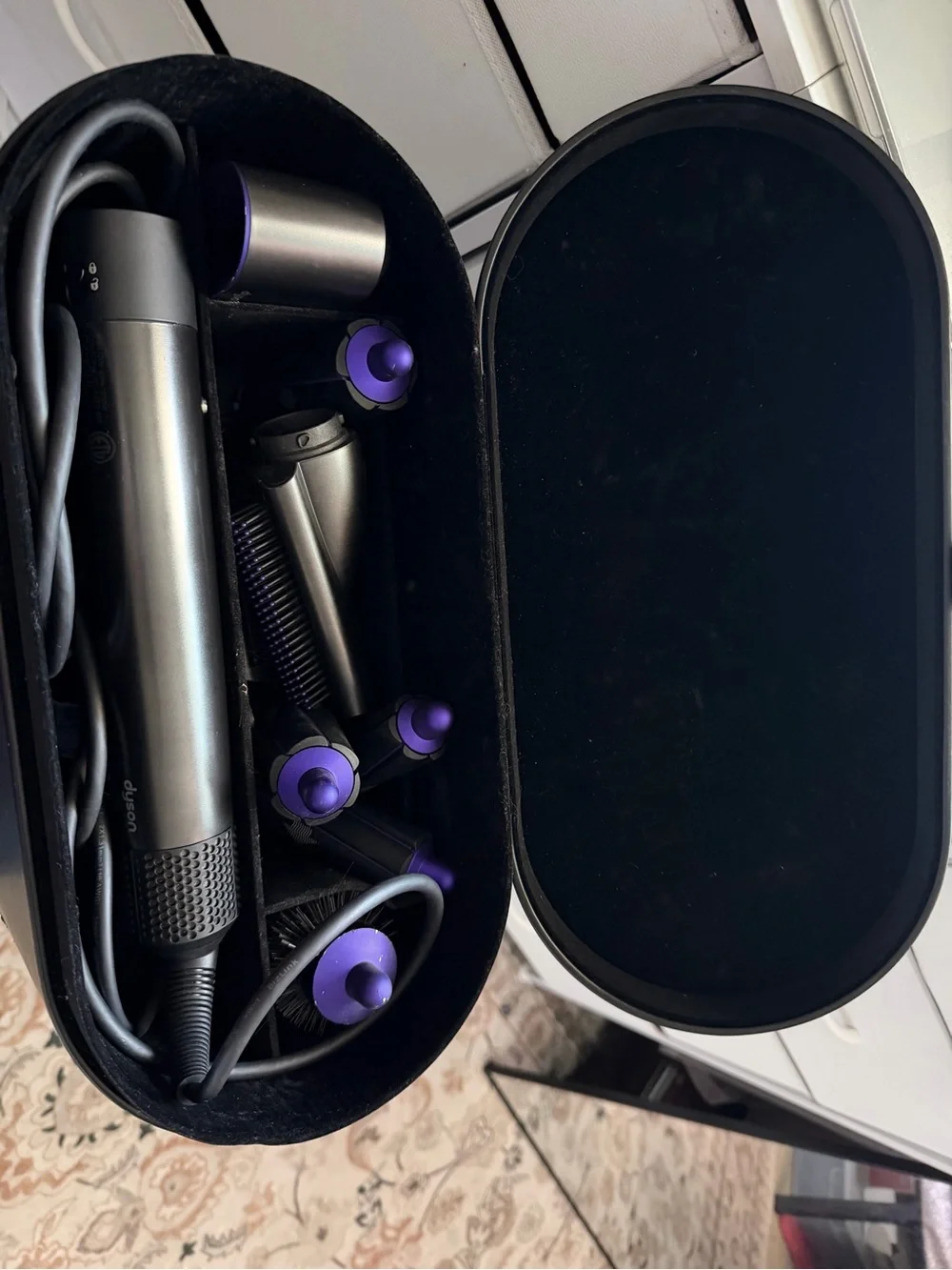 Dyson Complete Styler in Black with Purple Tips