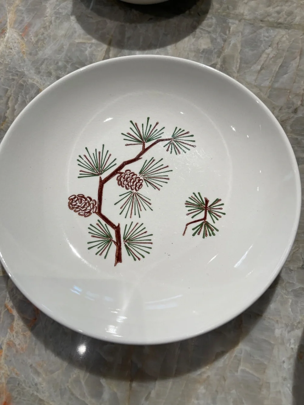 Stetson Marcrest~Vintage Misty Pine  ovenproof hand painted underglaze bowls
