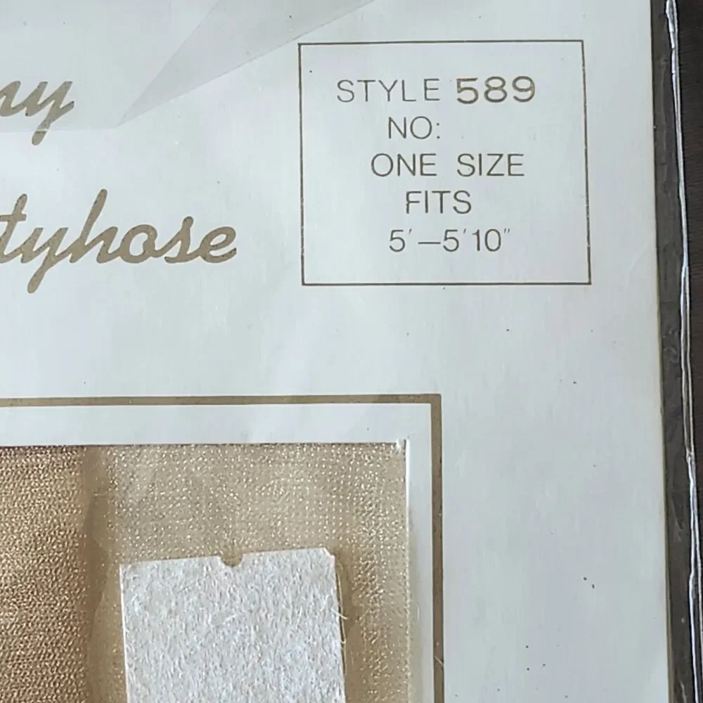 Vtg 90s Serena Shimmy Glitter Pantyhose 100% Nylon 589 OS 5-5'10