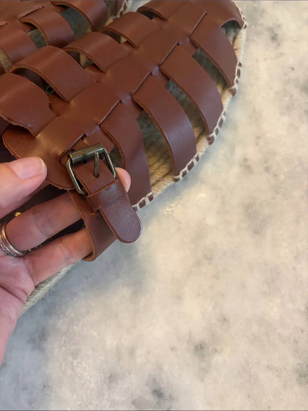 Castaner braided leather