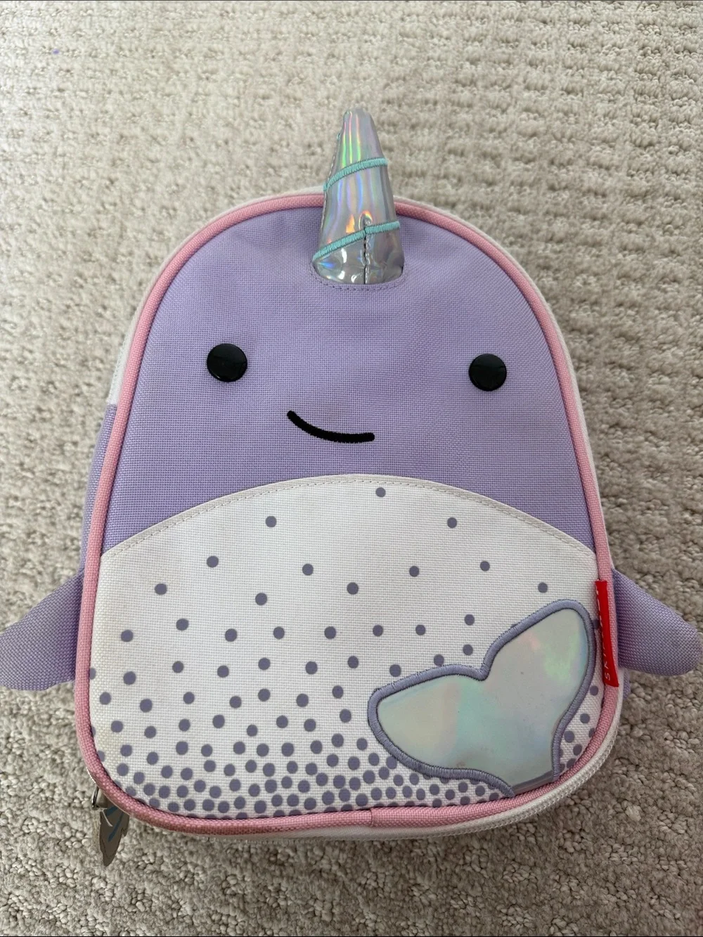 Skip Hop Lilac Pink Narwhal Kids lunchbox