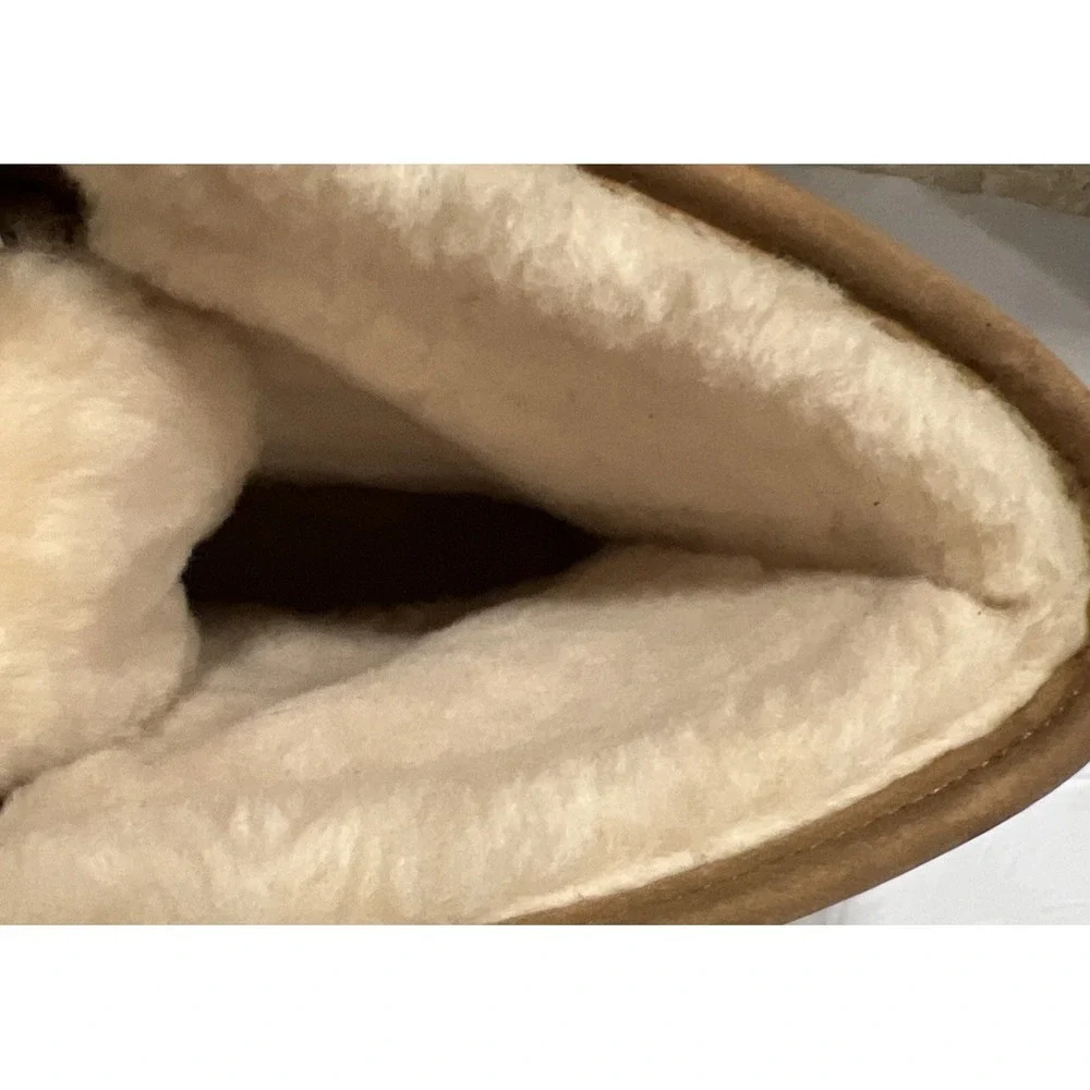 UGG 1013292 Zaire Chestnut Nubuck Nylon Waterproof Front Zip Boots Chestnut 7